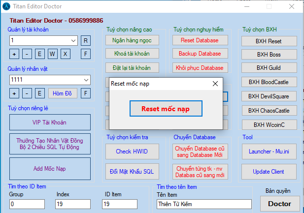 Đăng nhập Titan Editor